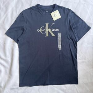 Calvin Klein Jeans Navy Short Sleeve CK Logo Tee